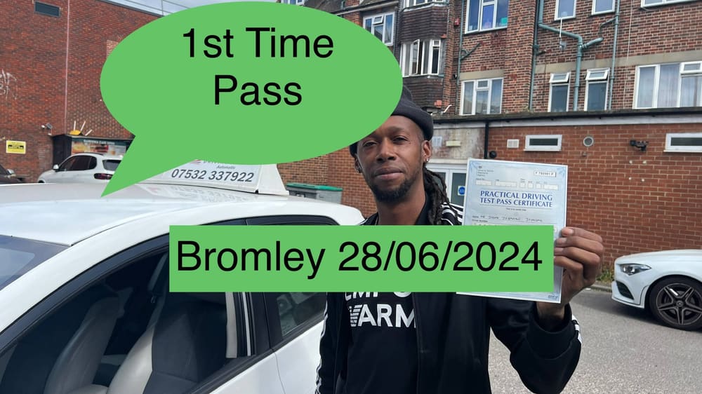 Drive More School student who passed their driving test first time in 2024, Bromley