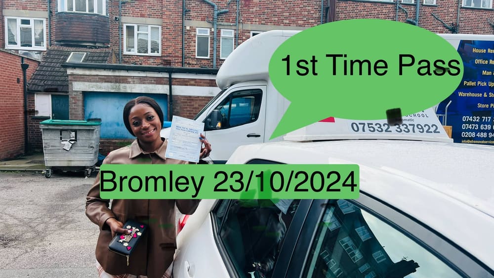 Drive More School student who passed their driving test first time in 2024, Bromley