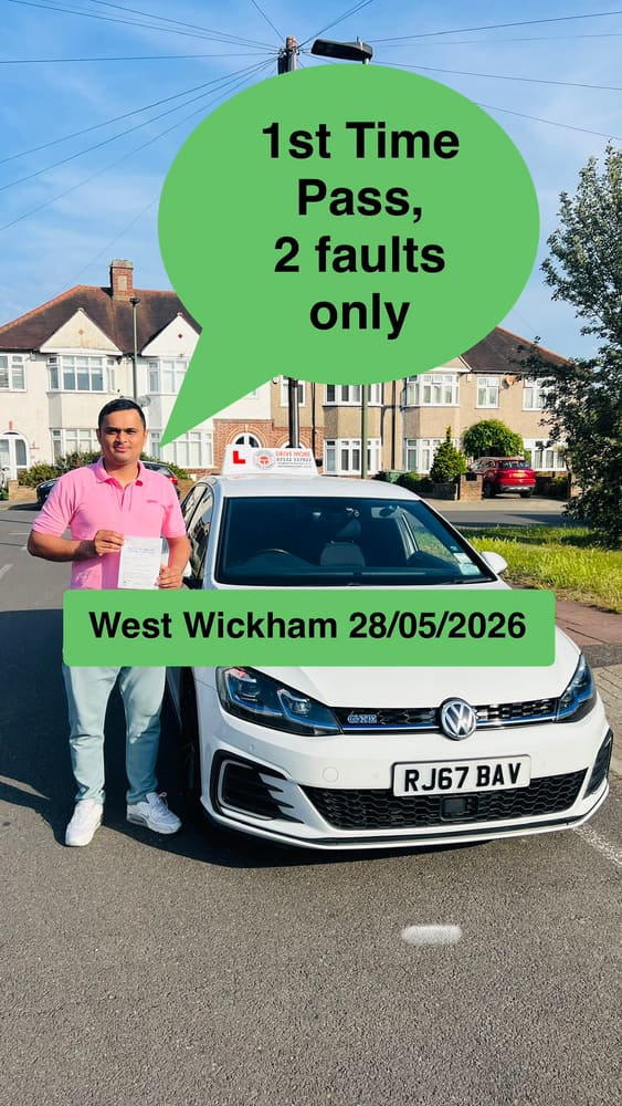 Drive More School student who passed their driving test first time in 2026, Bromley
